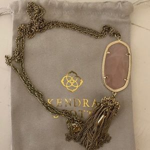 Kendra Scott Rayne necklace pink and gold